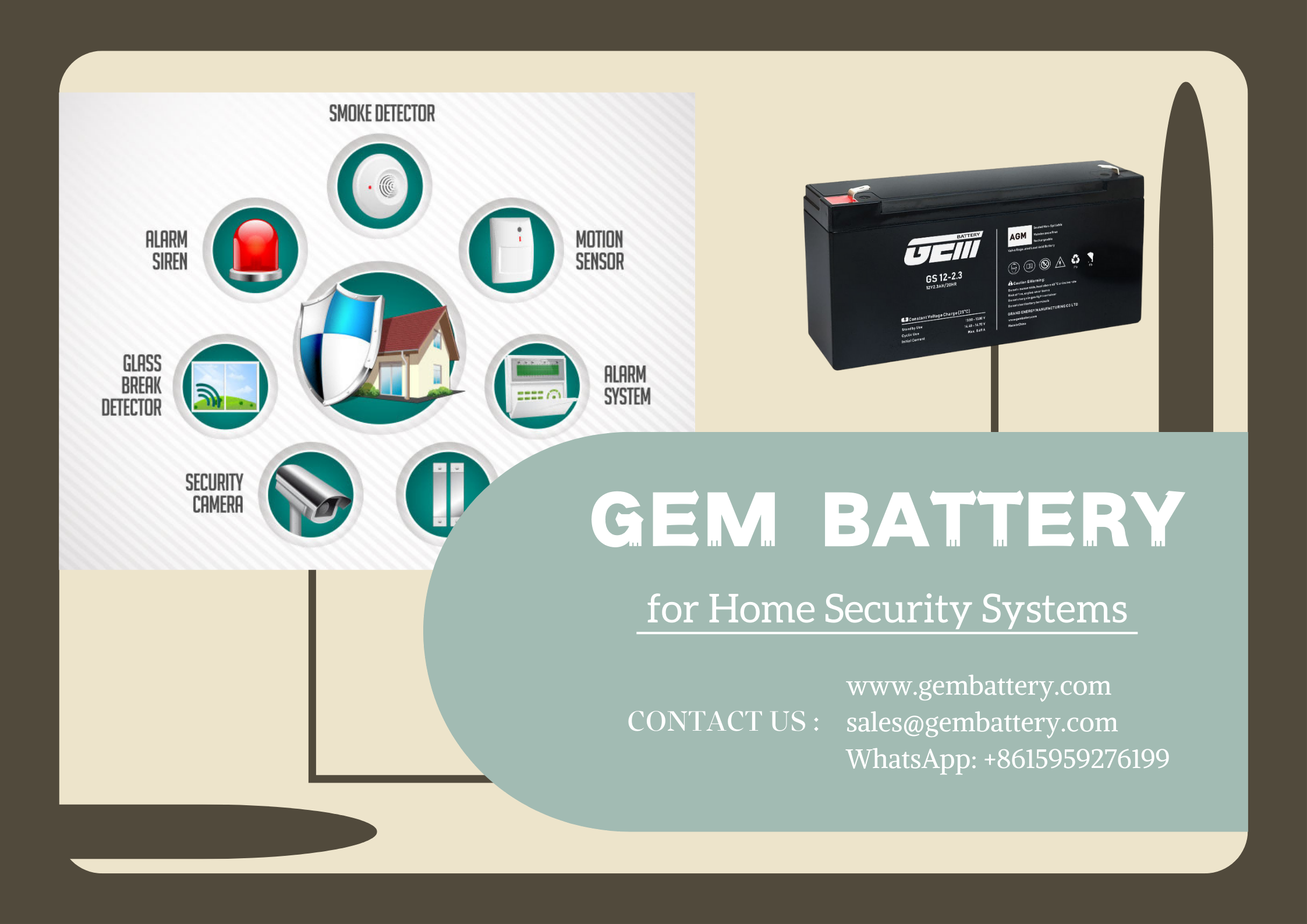 باتری سیستم های امنیتی خانه