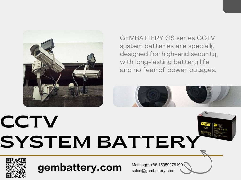 CCTV system batteries