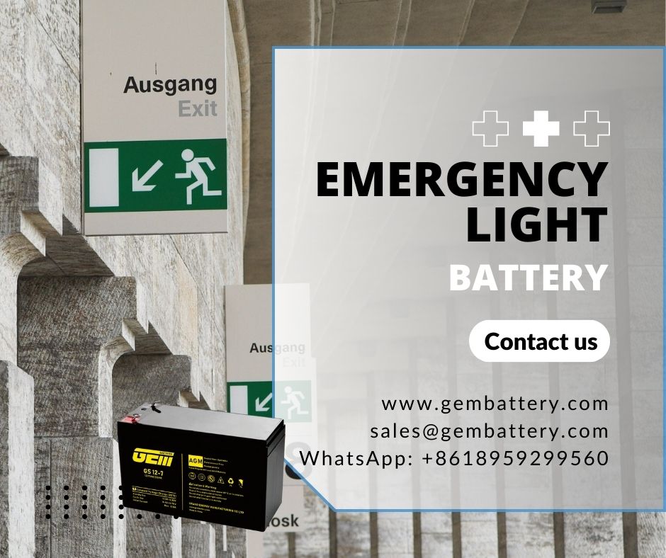 emergency light battery
