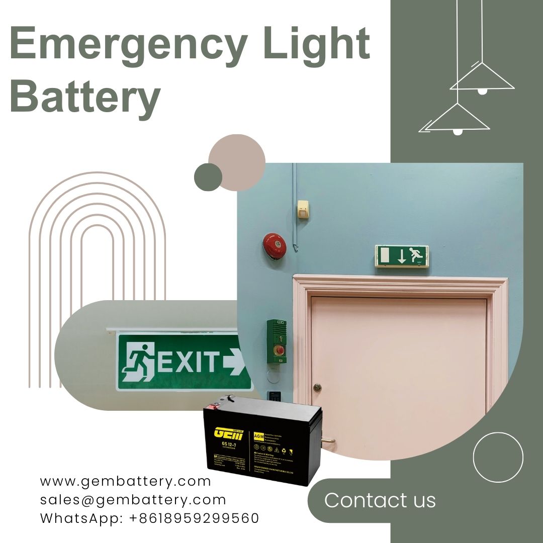 emergency light battery